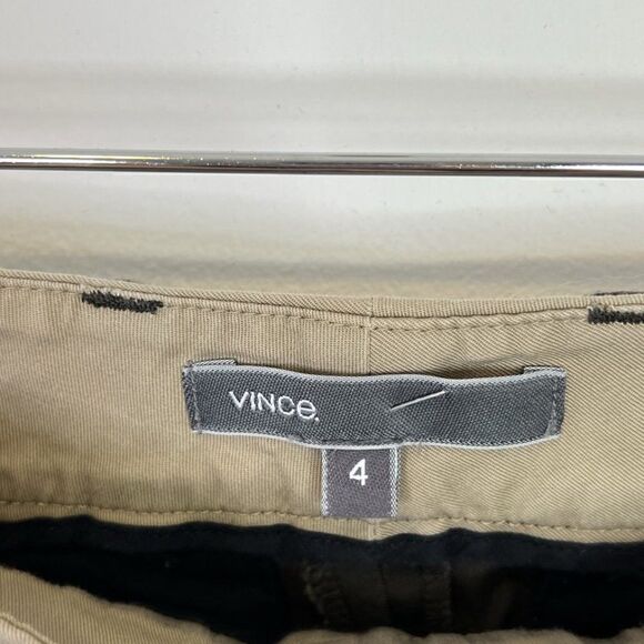 Vince Gray Tapered Cotton Dress Pants with Blue Side Stripe - Picture 5 of 7